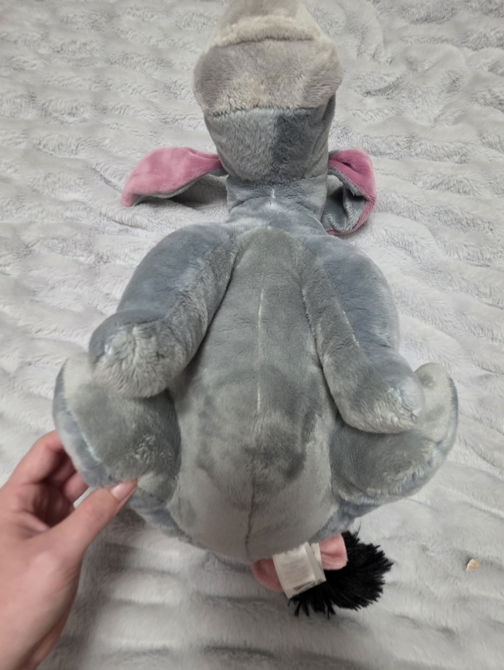 Disney Store Eeyore Plush Winnie The Pooh Grey Detachable Tail - Picture 7 of 12